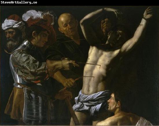 CECCO DEL CARAVAGGIO Martyrdom of Saint Sebastian.